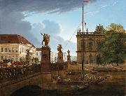 Friedrich Wilhelm Keyl View of Schlossbruke and Zeughaus oil on canvas